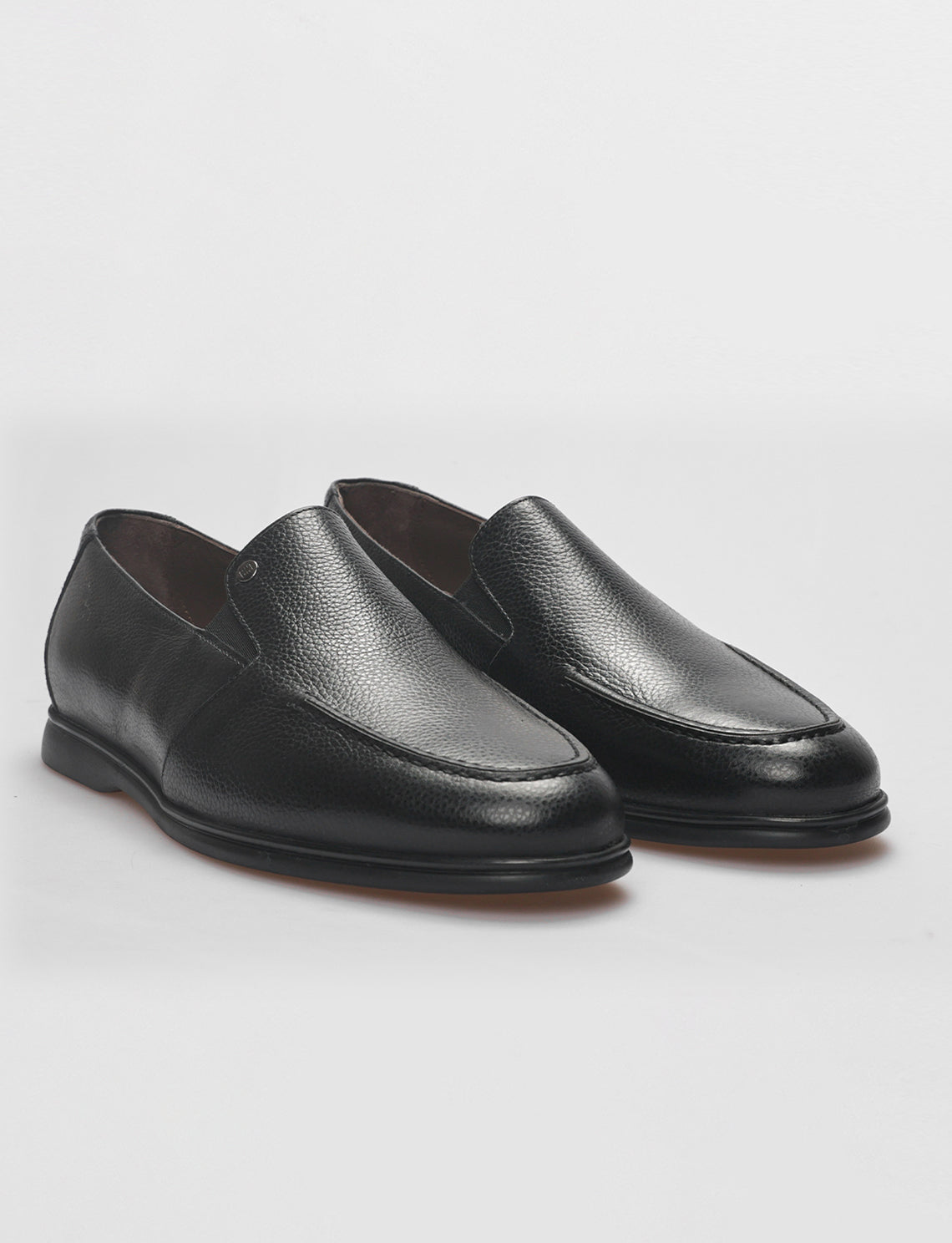 Cabani 572M1674 Erkek %100 Hakiki Deri loafer & makosen 464 Siyah Ufak Kırma