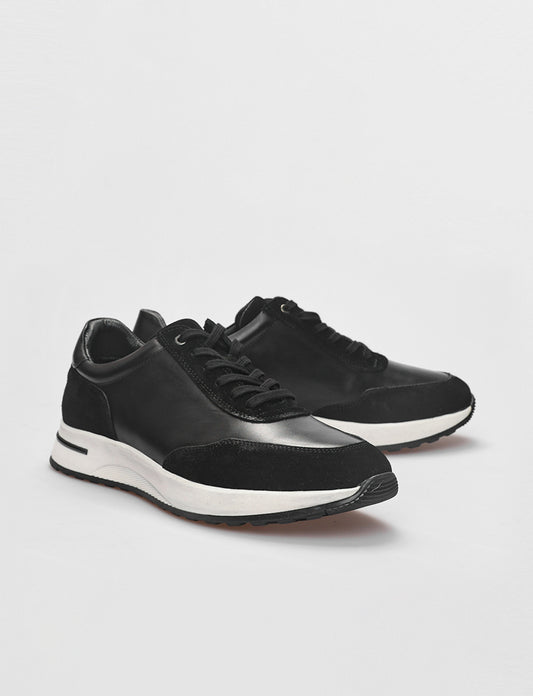 Cabani 598M1510 Erkek %100 Hakiki Deri Günlük Ayakkabı Siyah