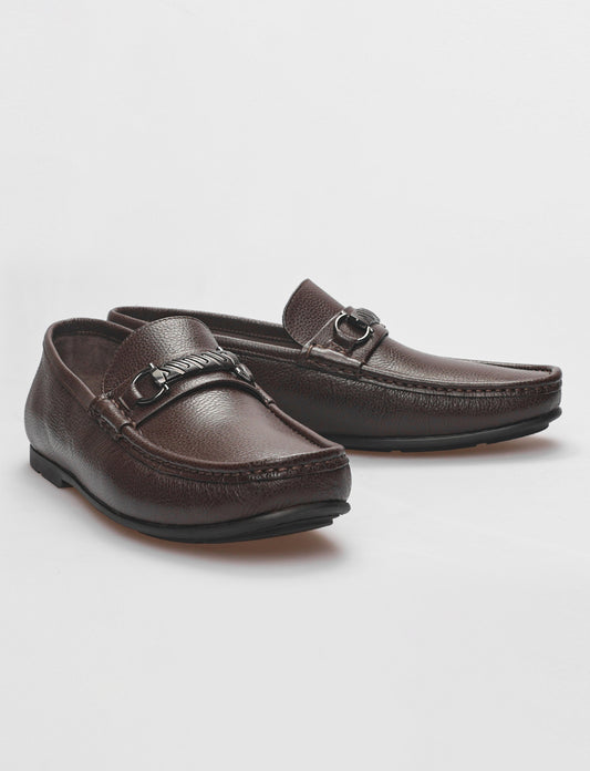 Cabani 447M067D Erkek %100 Hakiki Deri loafer & makosen 027 Kahve Ufak Kırma