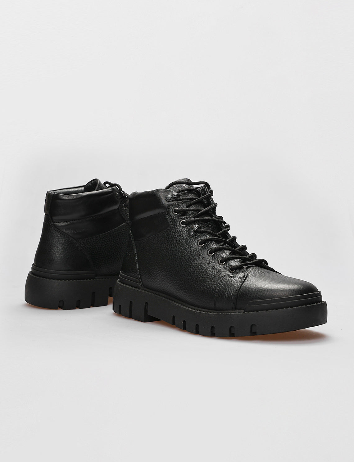 Cabani 542E1594 Erkek %100 Hakiki Deri Loafer Bot Siyah