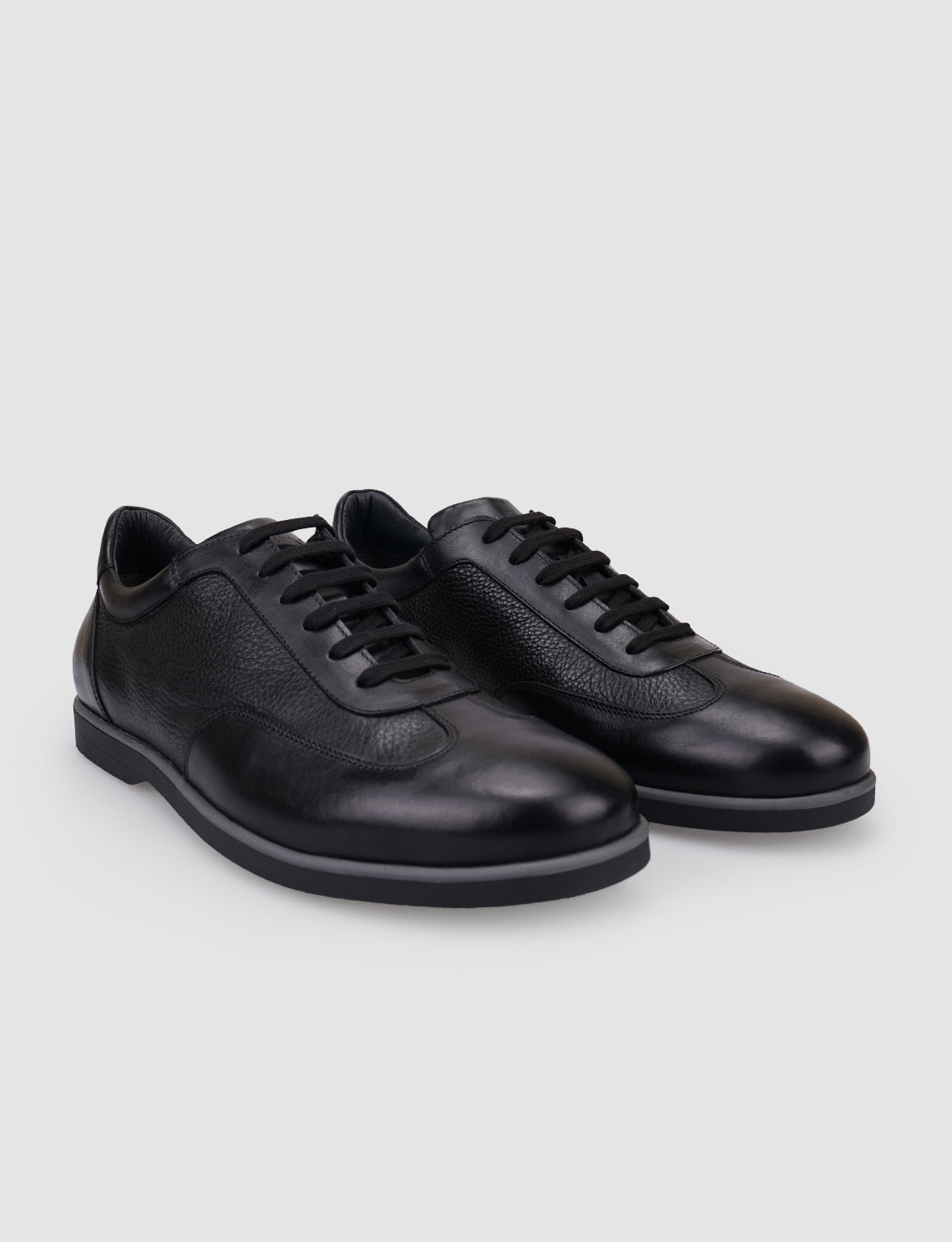 Cabani 534M1574 Erkek %100 Hakiki Deri Sneaker Ayakkabı Siyah
