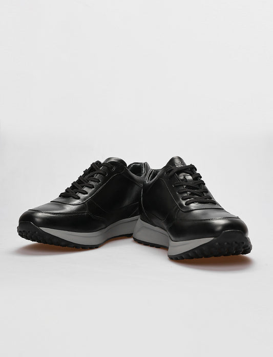 Cabani 619C548 Erkek %100 Hakiki Deri sneaker &spor Siyah