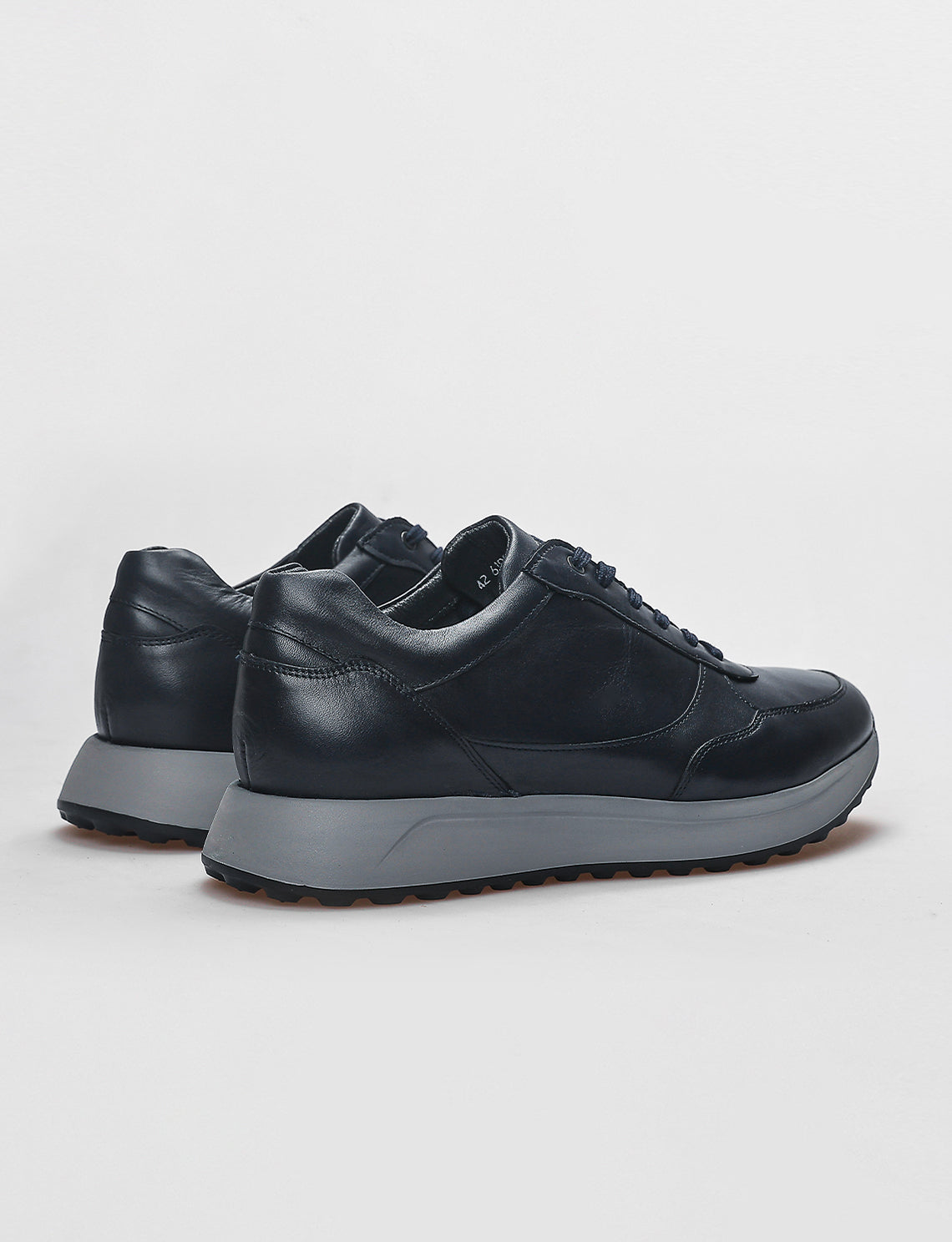 Cabani 619C548 Erkek %100 Hakiki Deri sneaker &spor Lacivert