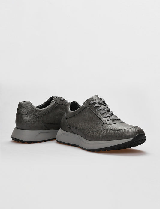 Cabani 619C548 Erkek %100 Hakiki Deri sneaker &spor Gri
