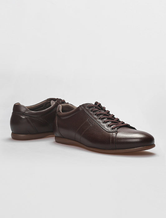 Cabani 167B195 Erkek %100 Hakiki Deri Klasik Ayakkabı 027 Kahve Ufak Kırma