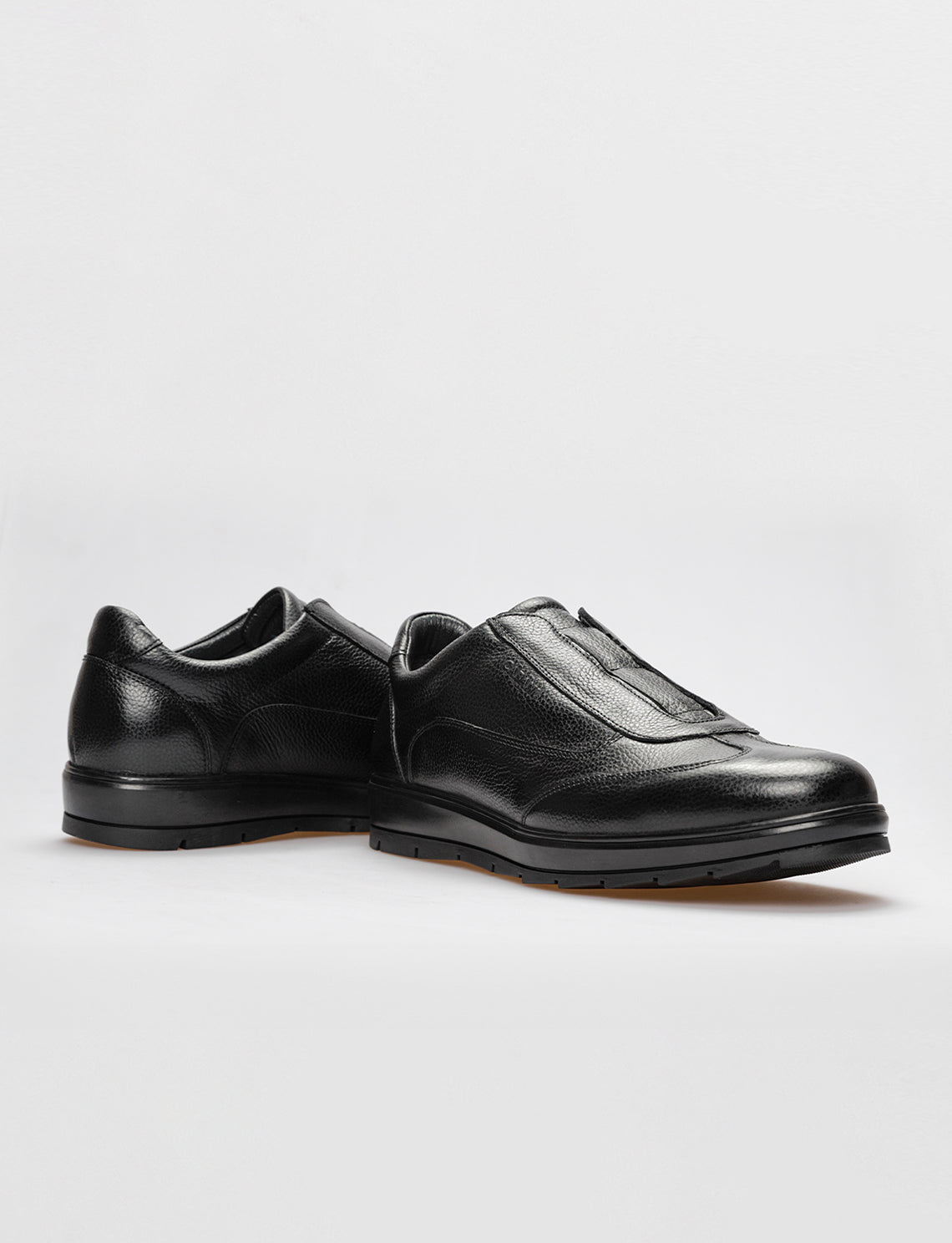 Cabani 426C968 Erkek %100 Hakiki Deri Sneaker Ayakkabı Siyah