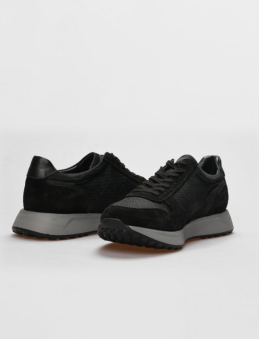 Cabani 619M1718 Erkek Süet Hakiki Deri Günlük Ayakkabı Siyah