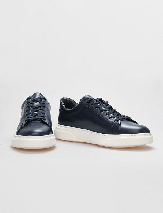 Cabani 162C1369 Erkek %100 Hakiki Deri loafer & makosen Lacivert