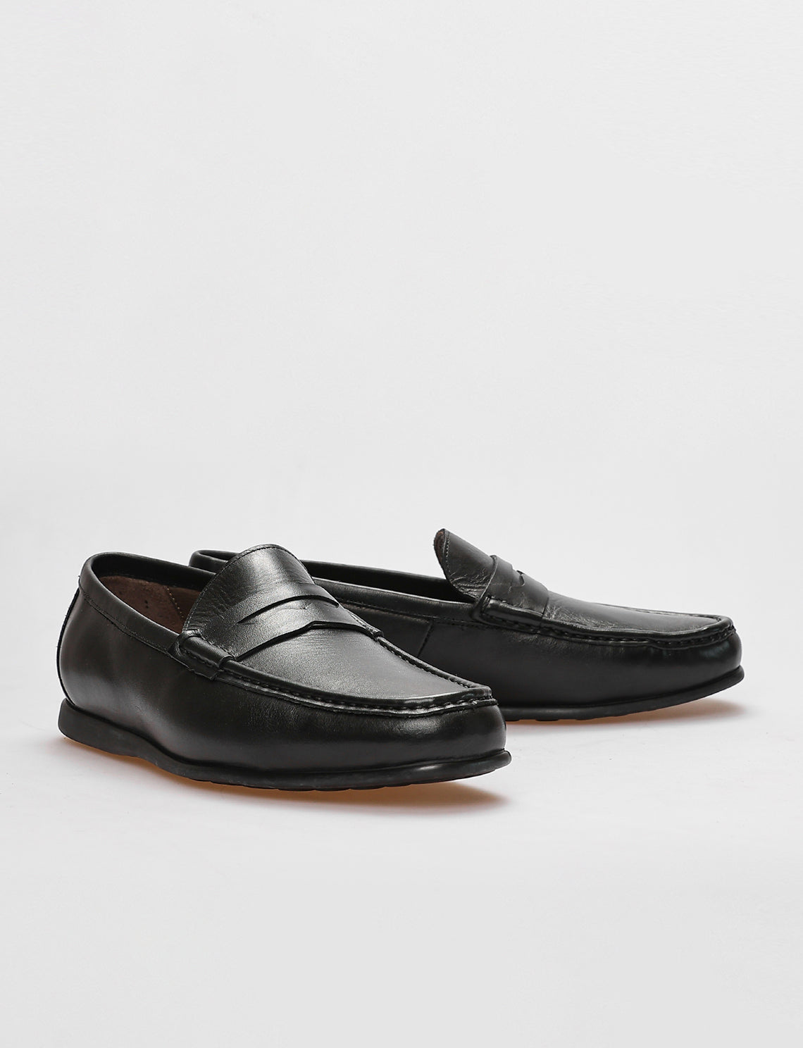 Cabani 153M1727 Erkek %100 Hakiki Deri loafer & makosen Siyah