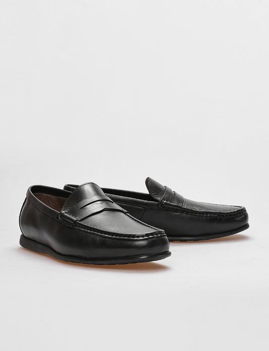Cabani 153M1727 Erkek %100 Hakiki Deri loafer & makosen Siyah