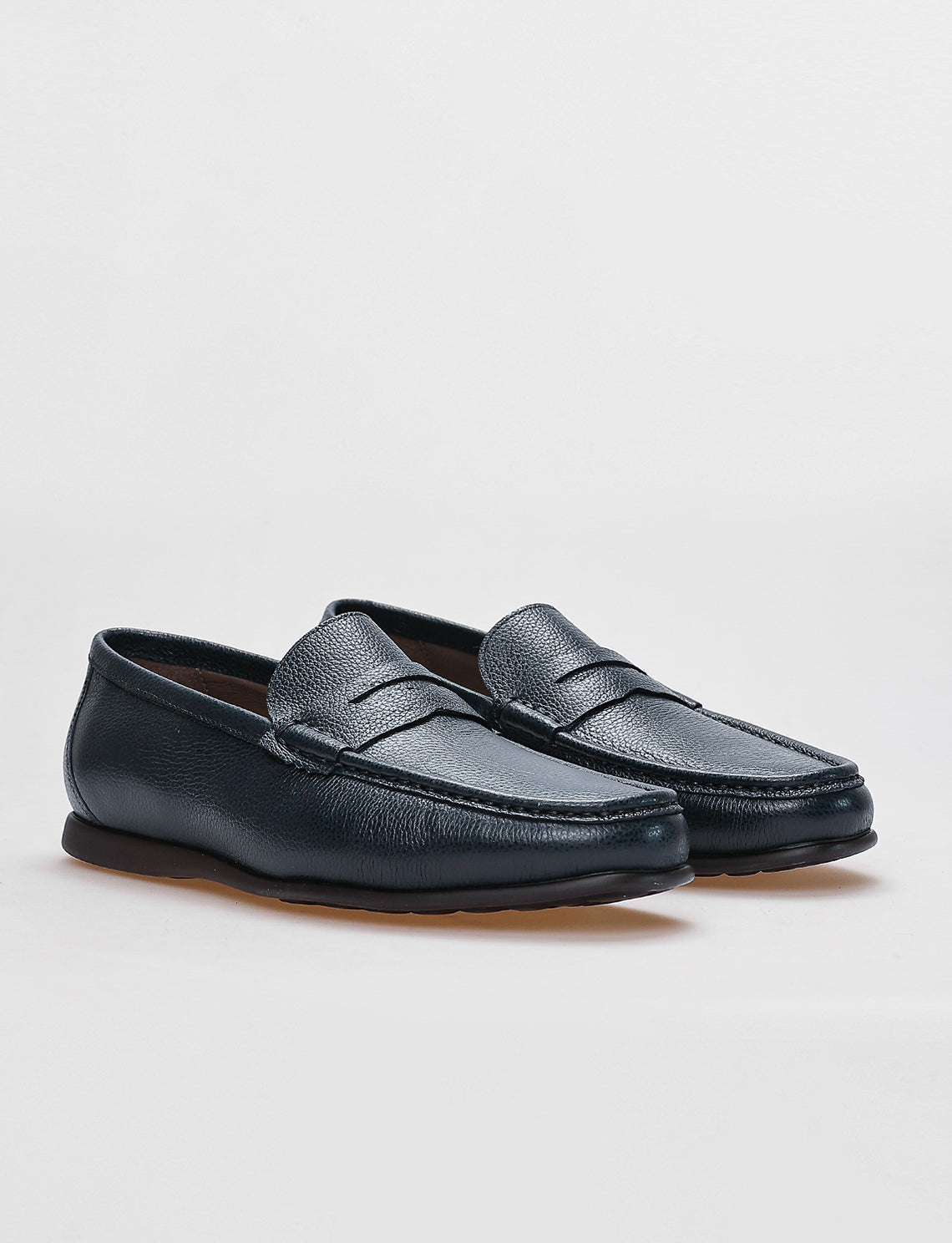 Cabani 153M1727 Erkek %100 Hakiki Deri loafer & makosen Lacivert