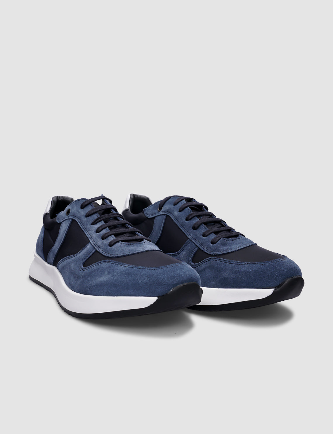 Cabani 620C1719 Erkek Süet Hakiki Deri Sneaker Ayakkabı Mavi