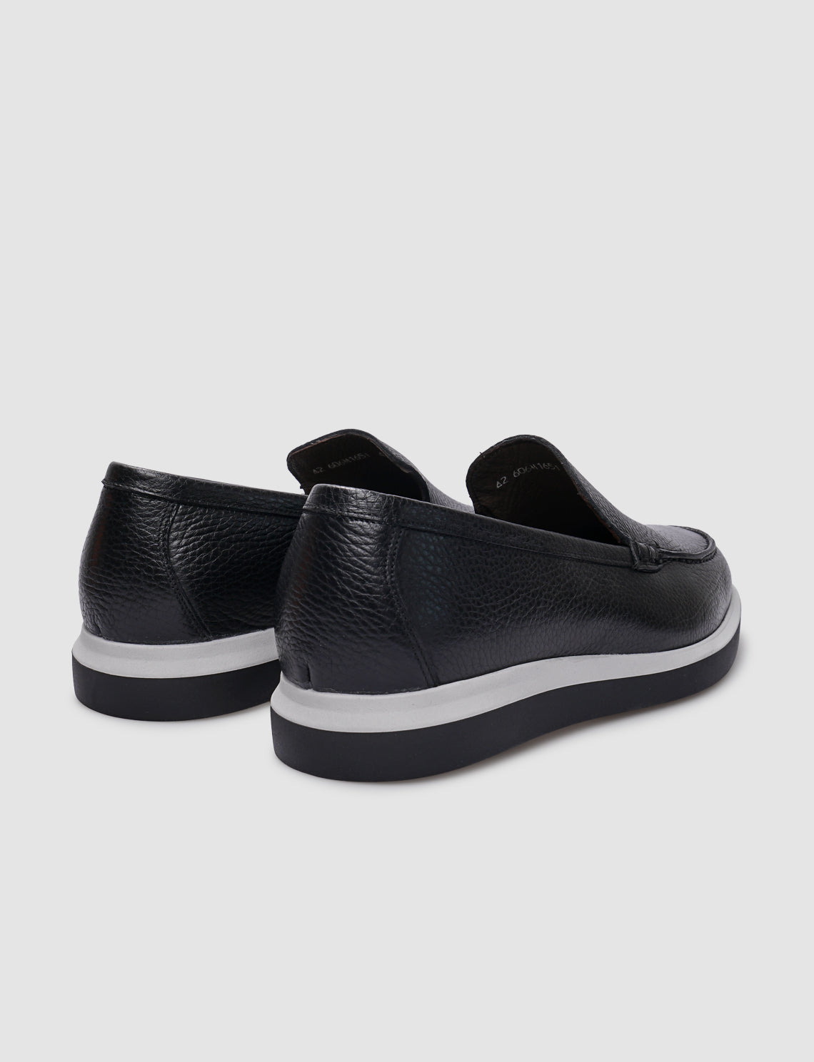 Cabani 606M1651 Erkek %100 Hakiki Deri Sneaker Ayakkabı 432 Siyah Geyik