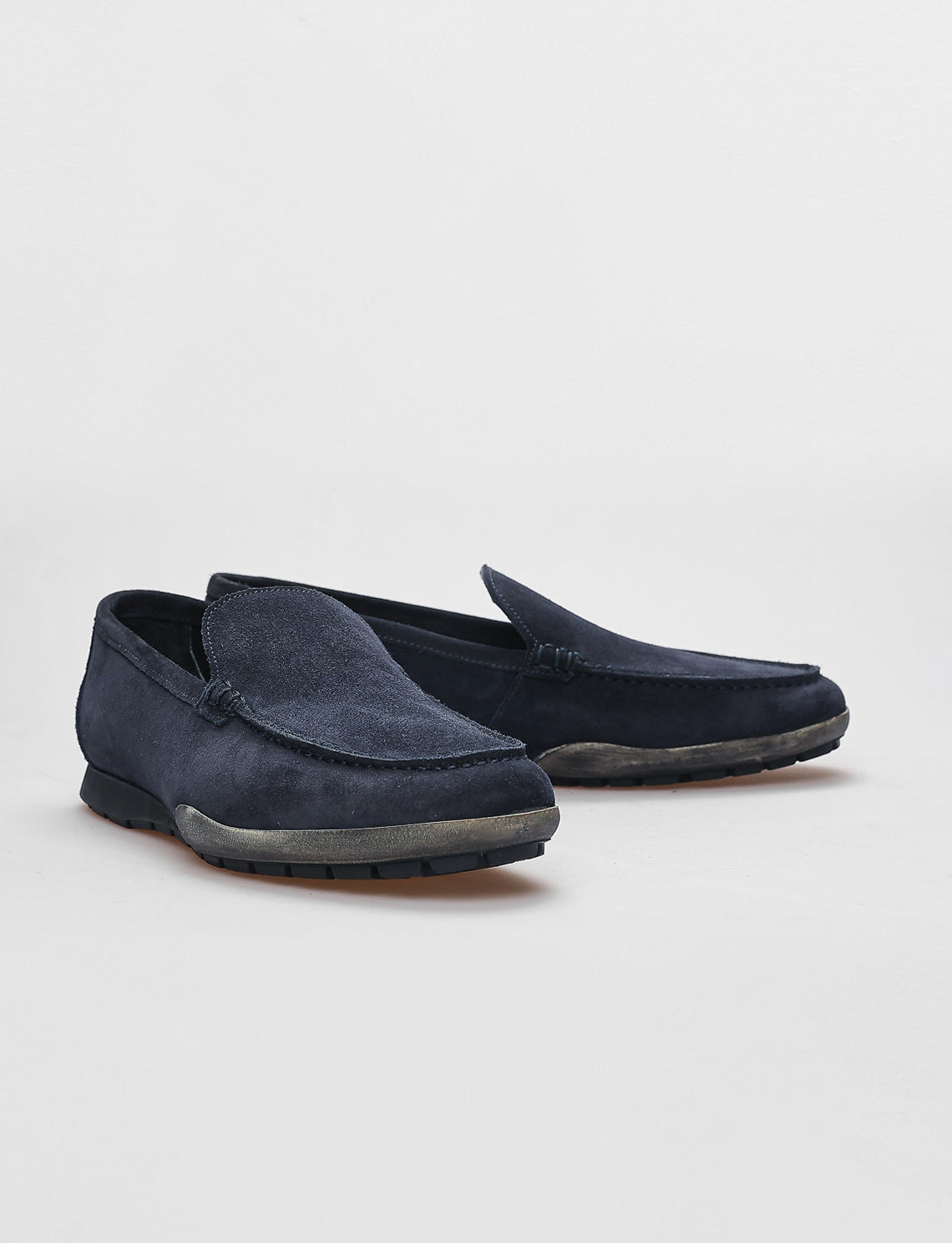 Cabani 026M1651 Erkek Süet Hakiki Deri loafer & makosen Lacivert