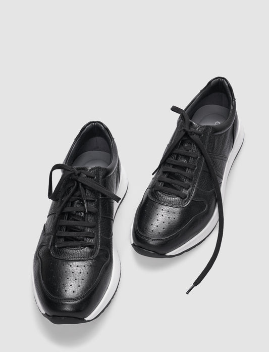 Cabani 620C1715 Erkek %100 Hakiki Deri Günlük Ayakkabı 432 Siyah Geyik