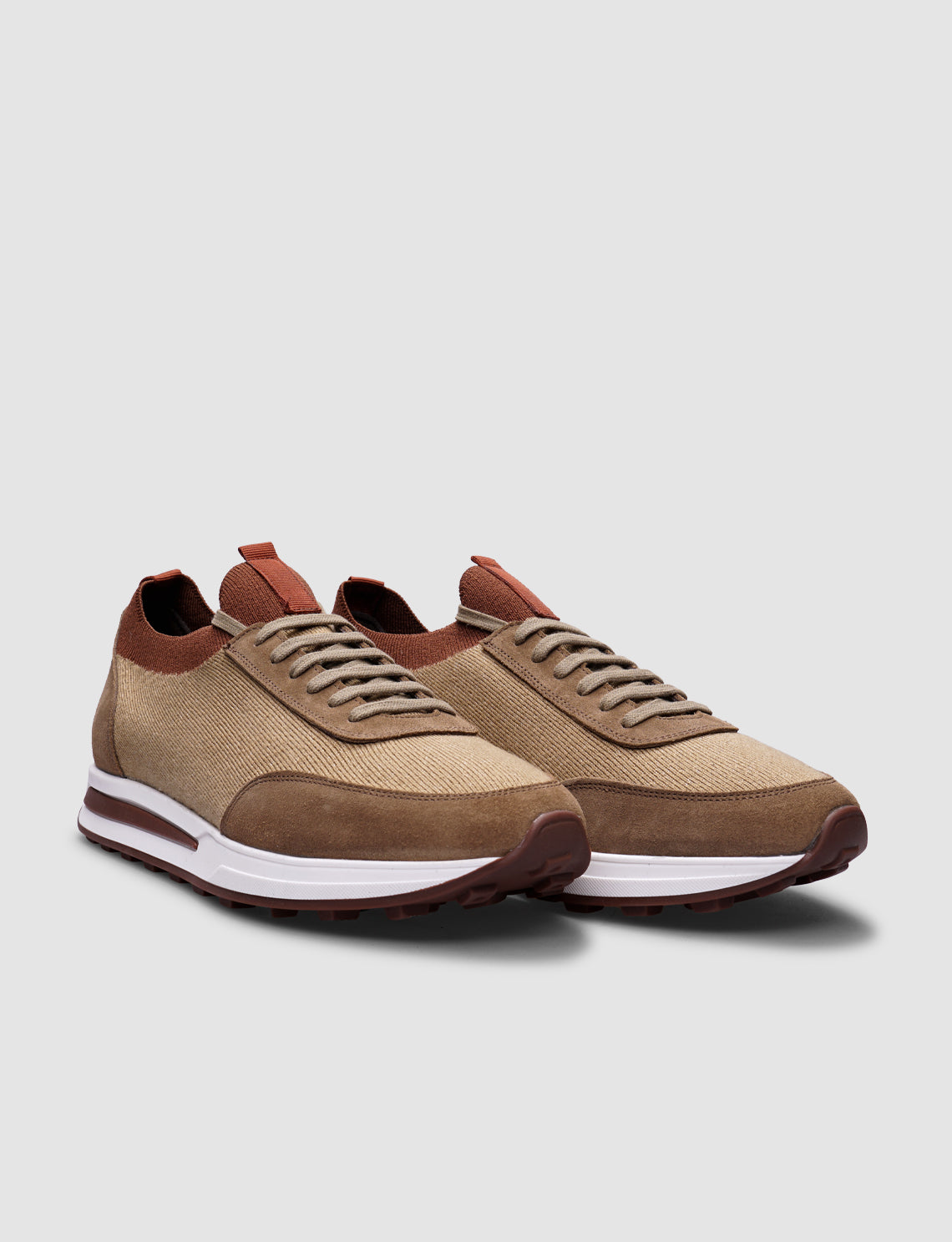 Cabani 627B1743 Erkek Triko Spor Ayakkabı Bej