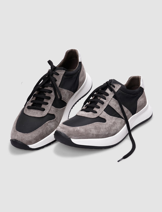 Cabani 620C1715 Erkek %100 Hakiki Deri Günlük Ayakkabı 1356 VİZON SÜET-SİYAH BEZ- BEYAZ DERİ