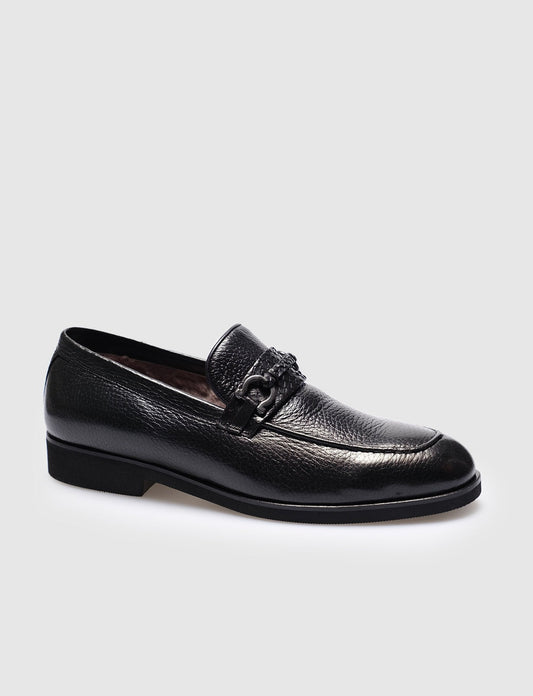 Men Black  Genuine Leather Classic Shoes