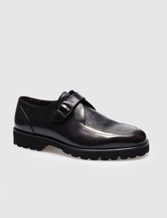 Men Black  Genuine Leather Classic Shoes