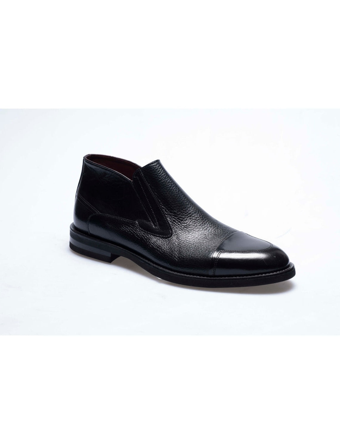 Men  Navy Blue  Genuine Leather Classic Shoes