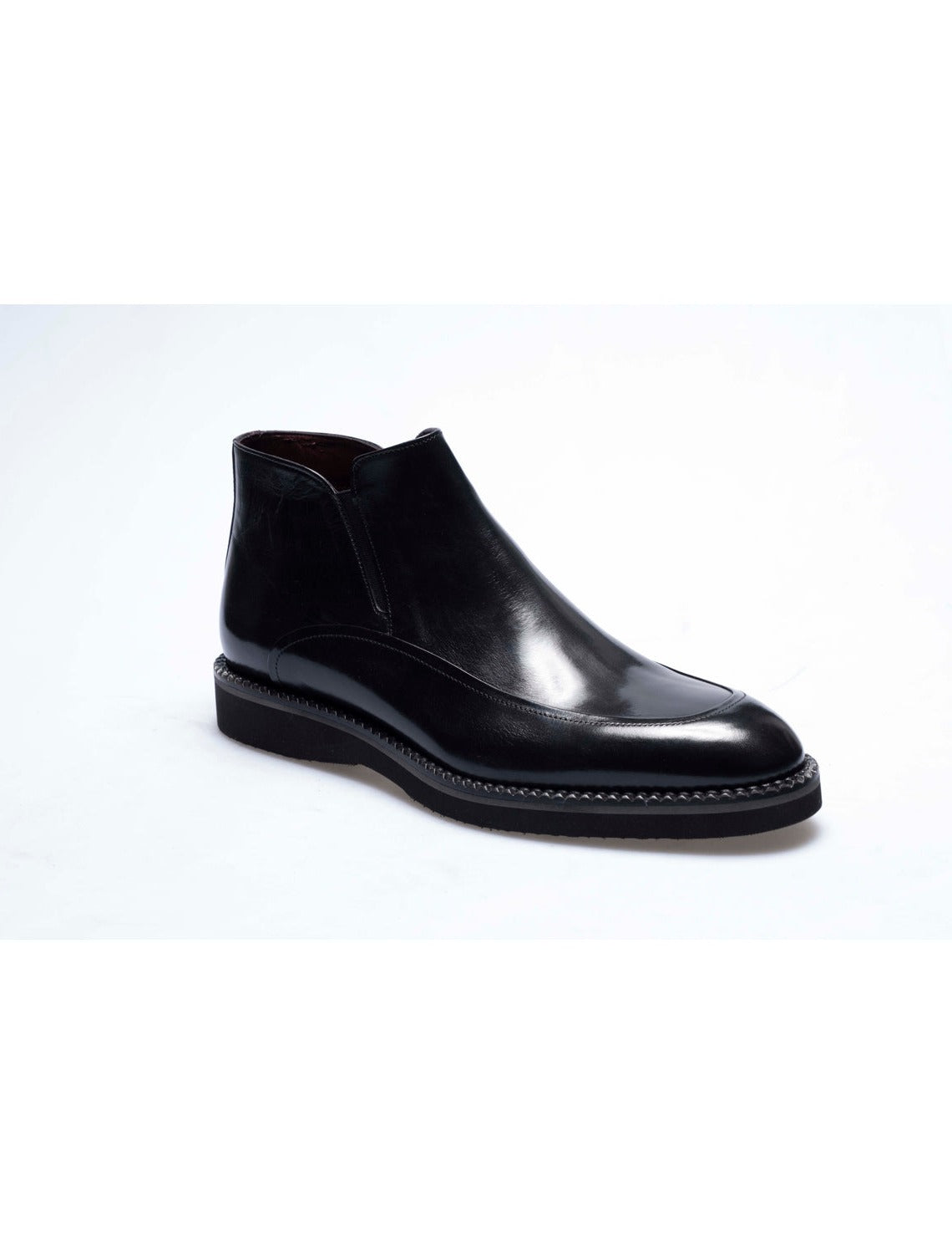 Men  Navy Blue Genuine Leather Classic Shoes