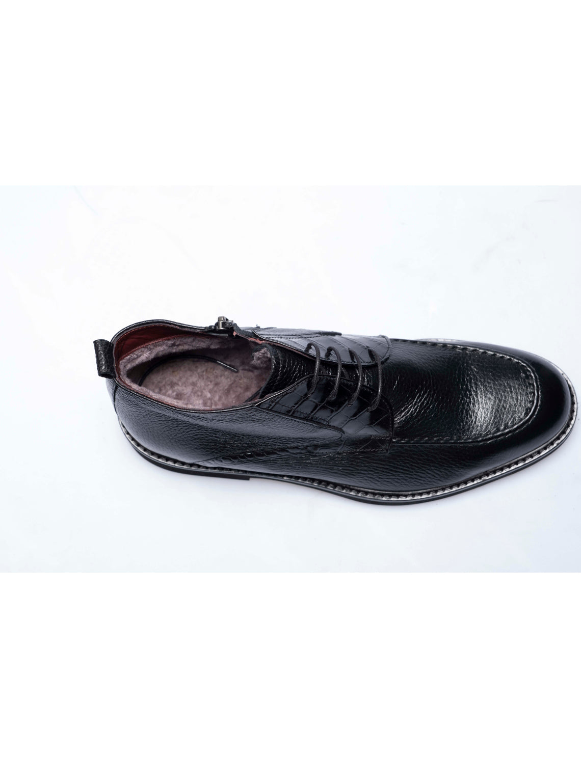 Men  Black   Genuine Leather Classic Shoes