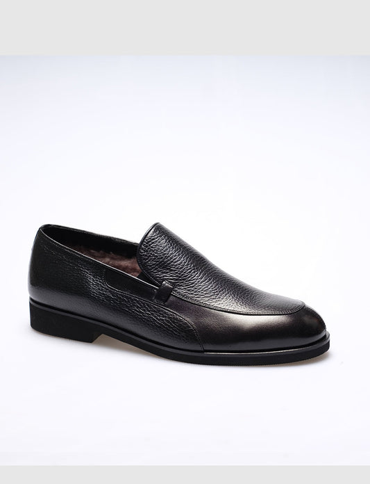 Men Black  Genuine Leather Classic Shoes