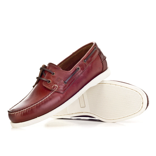 Cabani 052A102 Erkek %100 Hakiki Deri tekne boat  042 Fındık Flap