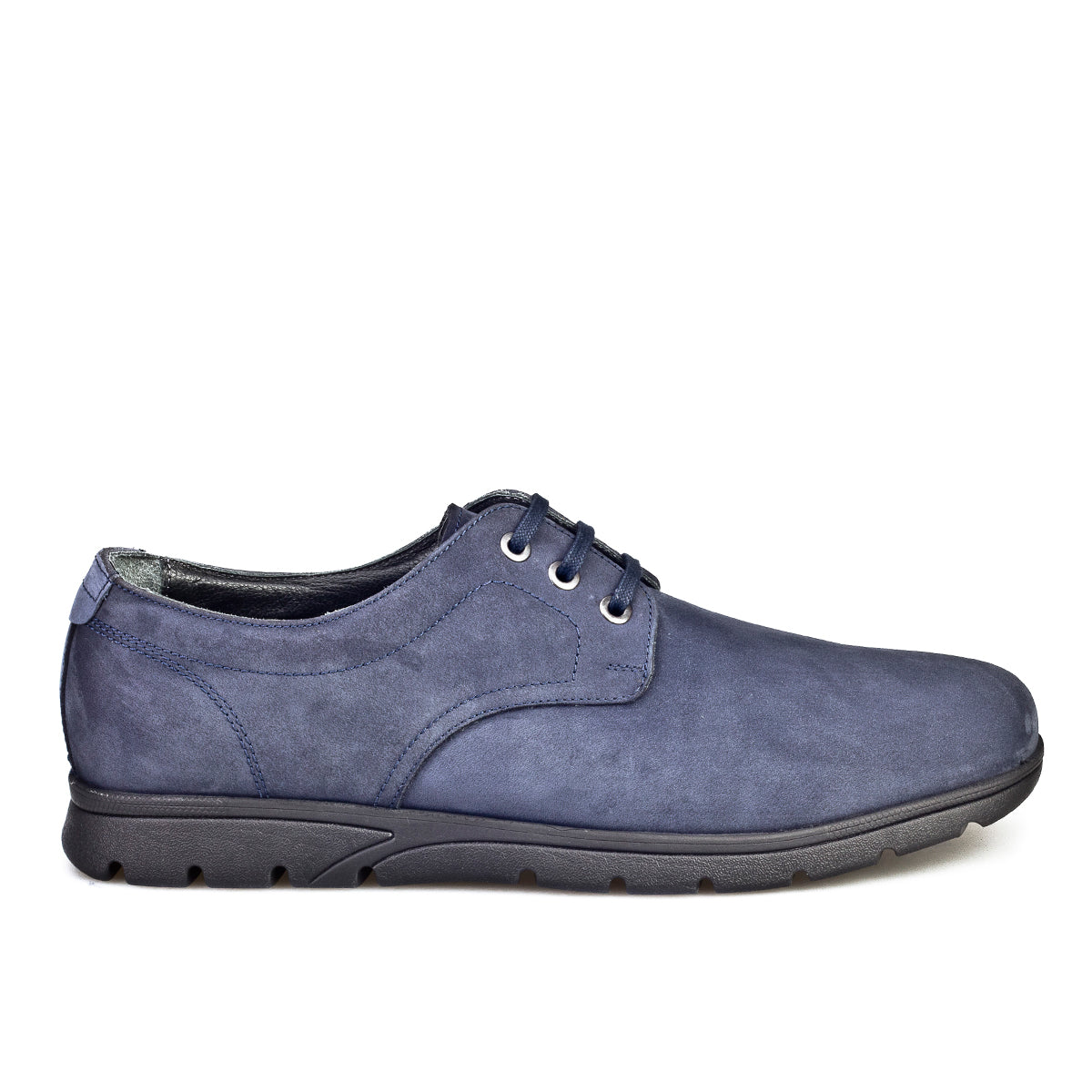 Cabani 412C081 Erkek Nubuk Deri Günlük Ayakkabı 083 Laci Nubuk - Beyaz Biye