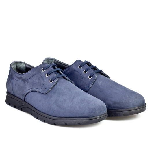 Cabani 412C081 Erkek Nubuk Deri Günlük Ayakkabı 083 Laci Nubuk - Beyaz Biye