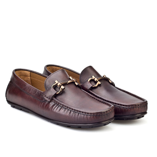 Cabani 010M823 Erkek %100 Hakiki Deri loafer & makosen 314 Kahve Antik