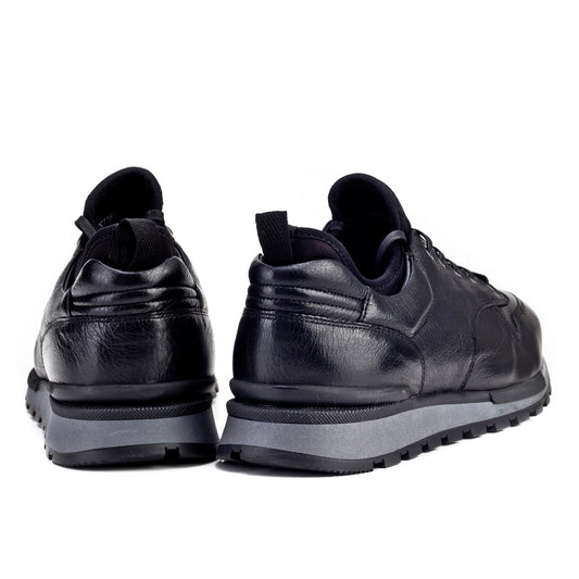 Cabani 460K1181 Erkek %100 Hakiki Deri sneaker &spor Siyah