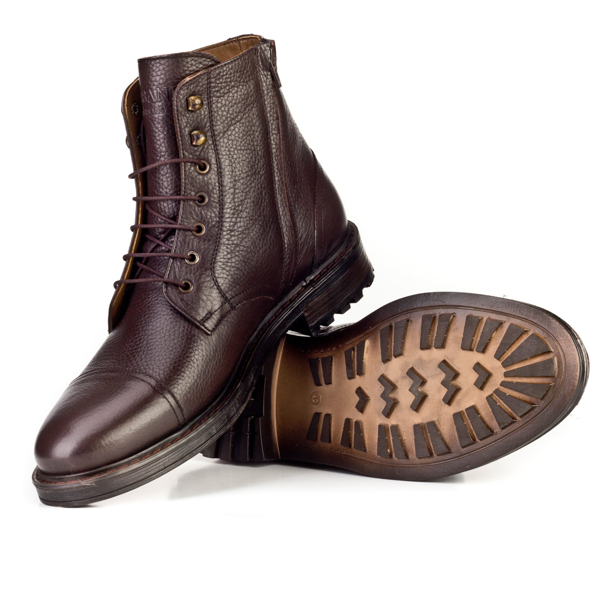 Cabani 485E748 Erkek %100 Hakiki Deri Günlük Bot Kahverengi