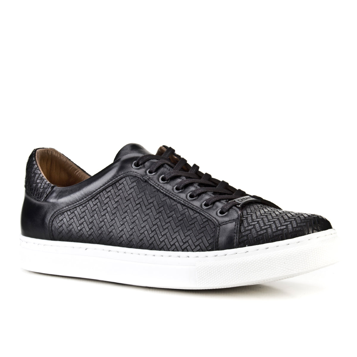 Cabani 312C100 Erkek %100 Hakiki Deri sneaker &spor 017 -Siyah Analin