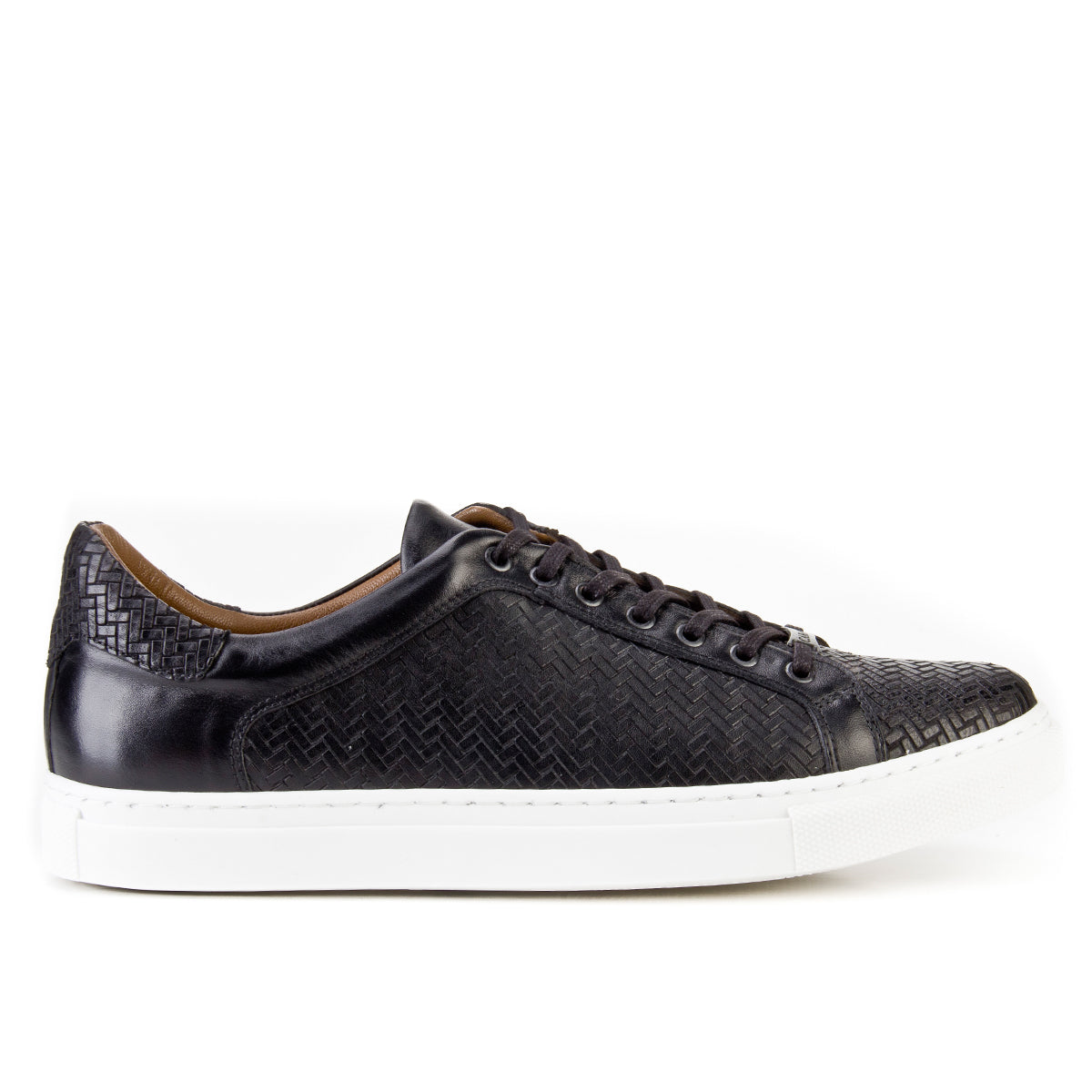 Cabani 312C100 Erkek %100 Hakiki Deri sneaker &spor 017 -Siyah Analin