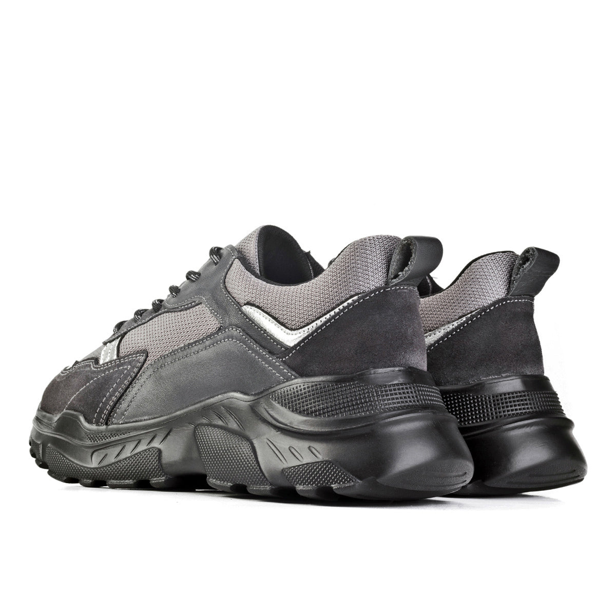 Cabani 256B1391 Kadın Süet Hakiki Deri sneaker &spor Gri