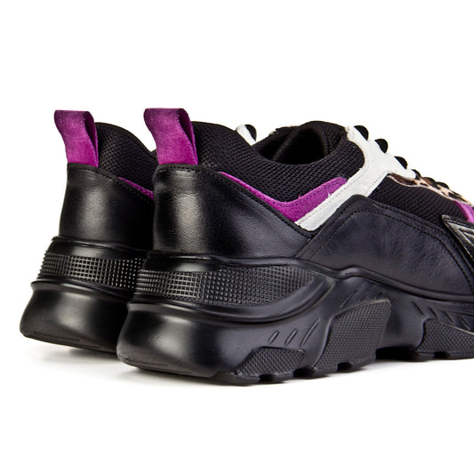 Cabani 256B1391 Kadın %100 Hakiki Deri sneaker &spor 596 Gri Oxide - Siyah Antik