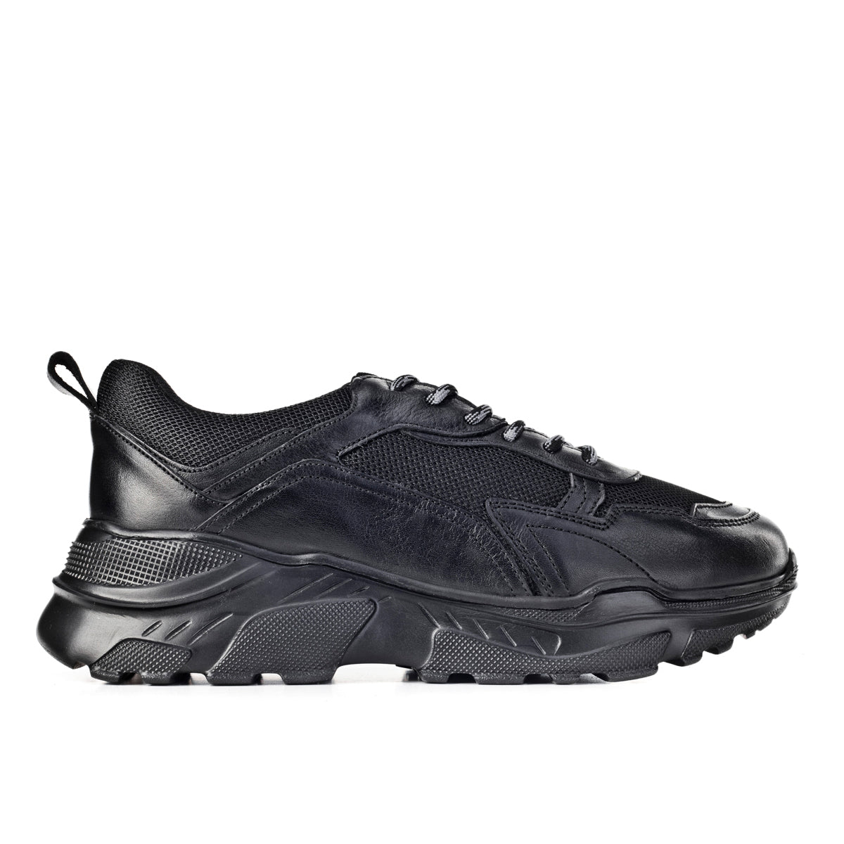 Cabani 256B1391 Kadın %100 Hakiki Deri sneaker &spor Siyah