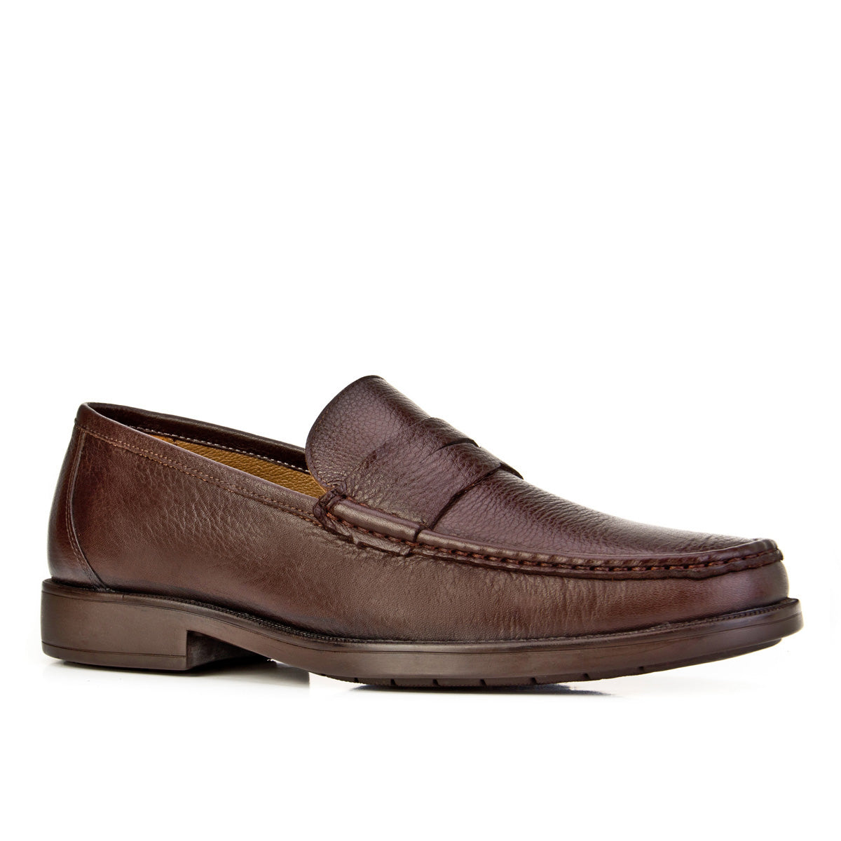 Cabani 466M1159 Erkek %100 Hakiki Deri loafer & makosen 027 Kahve Ufak Kırma