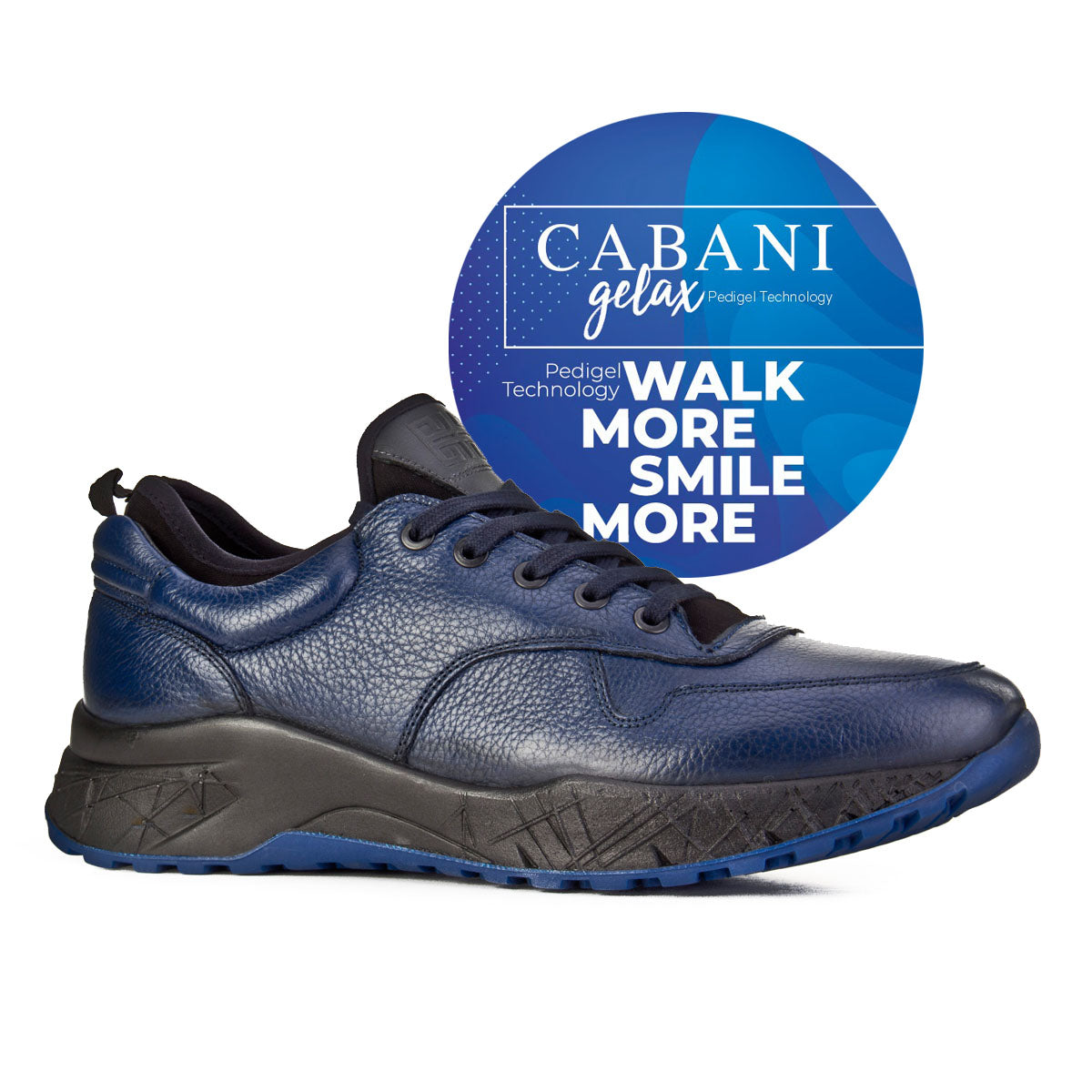 Cabani 150E1181 Erkek %100 Hakiki Deri sneaker &spor Füme