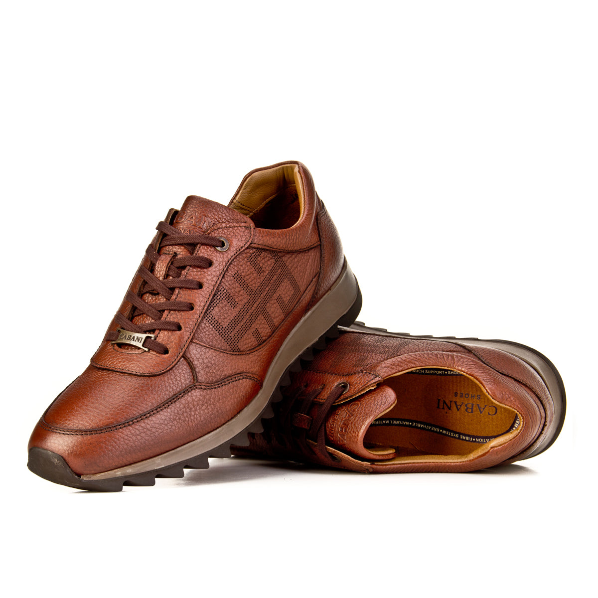 Cabani 435E548 Erkek %100 Hakiki Deri sneaker &spor 269 Taba Kırma Floter