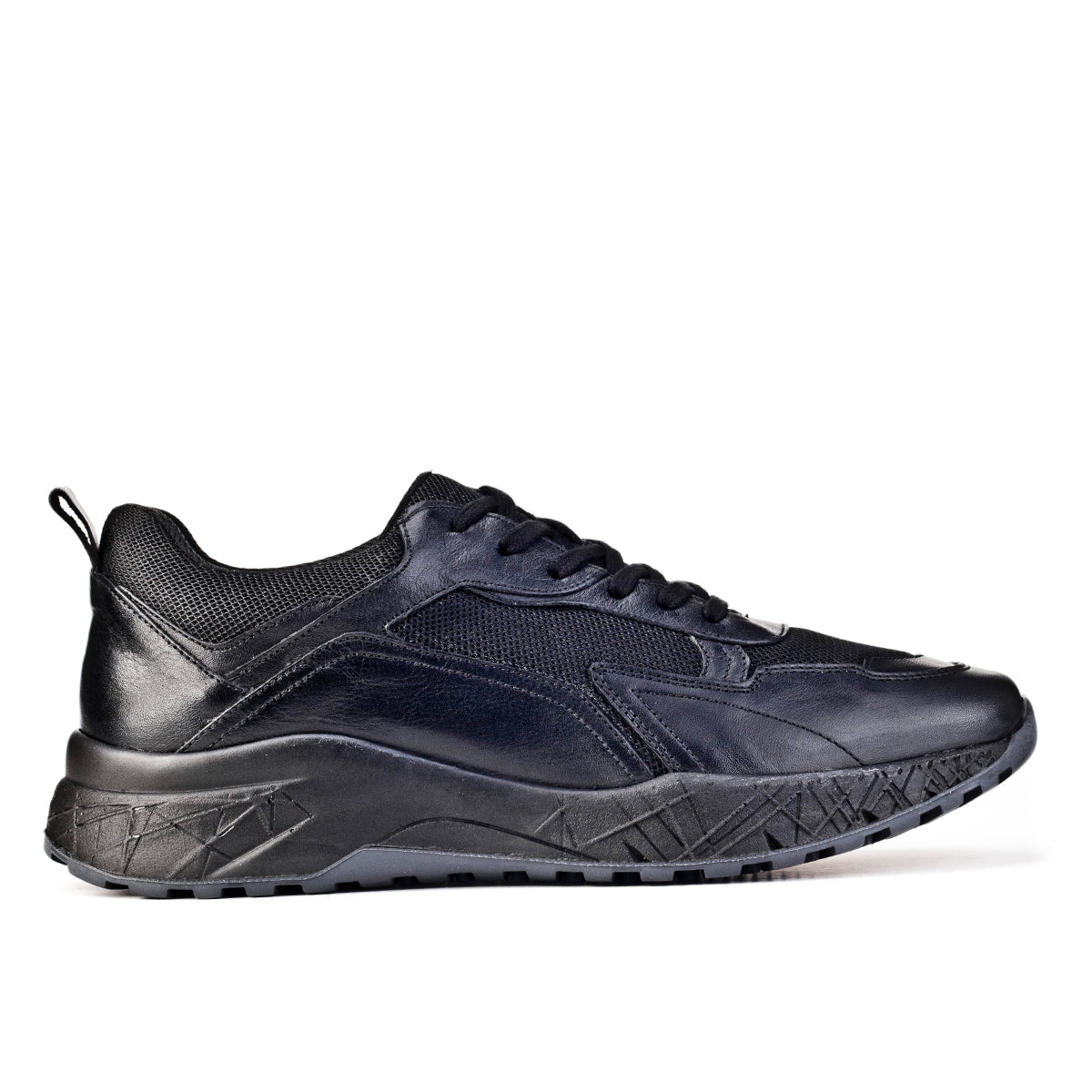 Cabani 150B1391 Erkek %100 Hakiki Deri sneaker &spor Siyah