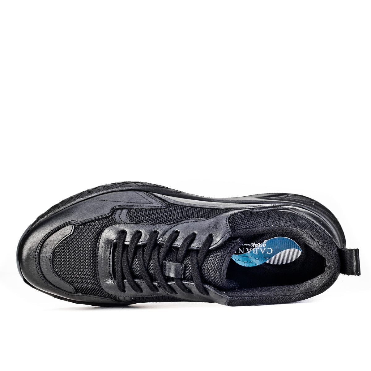 Cabani 150B1391 Erkek %100 Hakiki Deri sneaker &spor Siyah