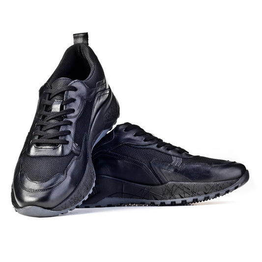 Cabani 150B1391 Erkek %100 Hakiki Deri sneaker &spor Siyah