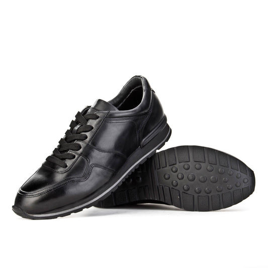 Cabani 175K1316 Erkek %100 Hakiki Deri sneaker &spor 017 -Siyah Analin