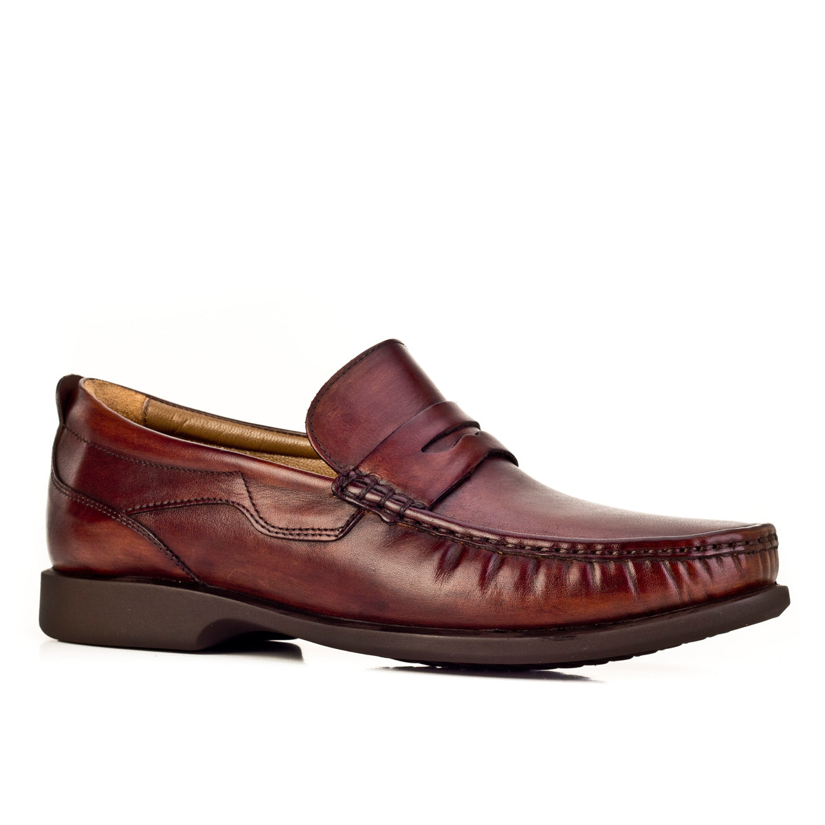 Cabani 121K284 Erkek %100 Hakiki Deri loafer & makosen Kahverengi