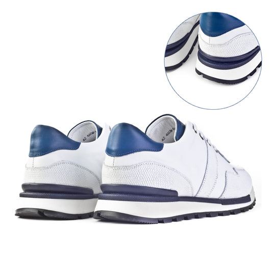 Cabani 460M1301 Erkek  sneaker &spor 201 Mavi Finisajlı - Beyaz Kırık Mavi