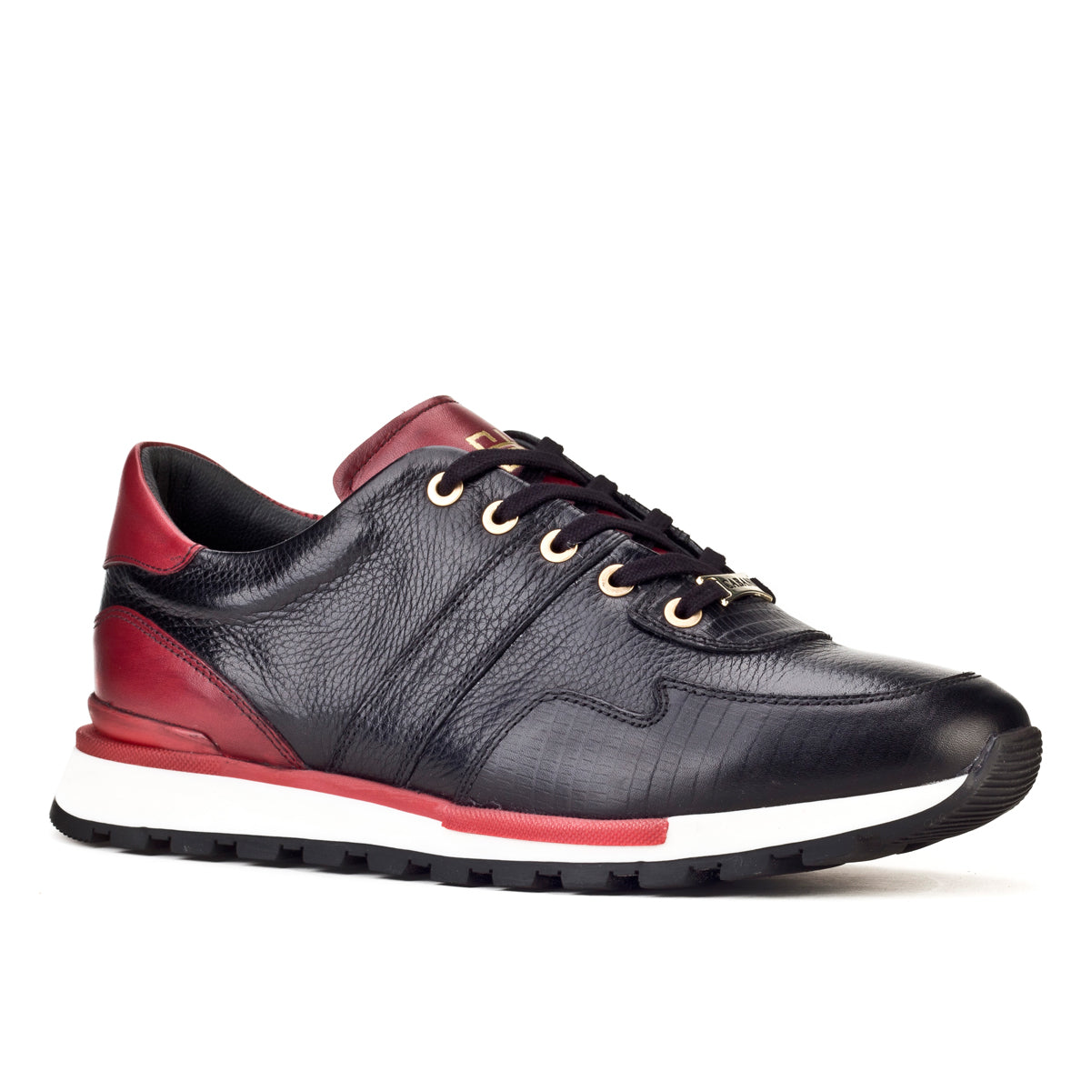 Cabani 460M1301 Erkek %100 Hakiki Deri sneaker &spor Siyah