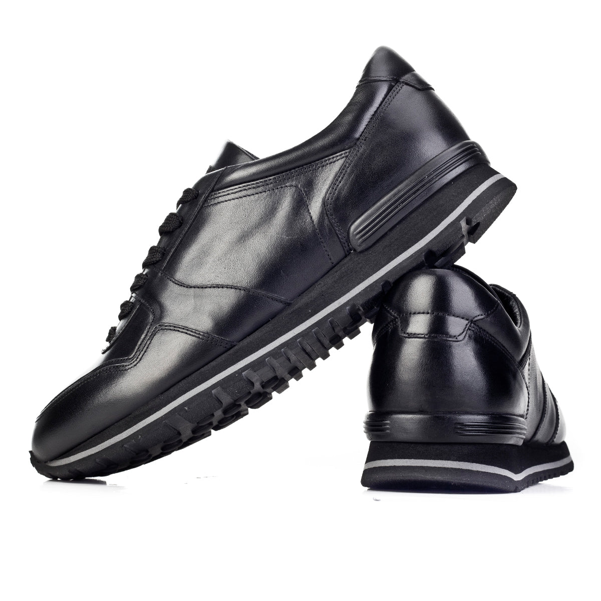 Cabani 175M1316 Erkek %100 Hakiki Deri sneaker &spor Siyah