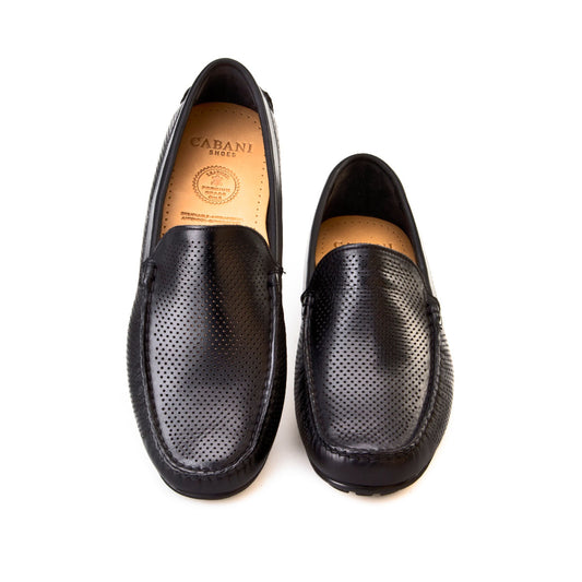 Cabani 010M150B Erkek %100 Hakiki Deri loafer & makosen Siyah